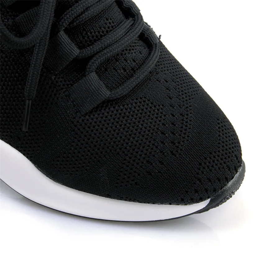

Flat Platform Women Shoes Lace-Up Flats Summer Winter Air mesh Shoes Woman dames damesschoenen Small Big Size 30 - 45