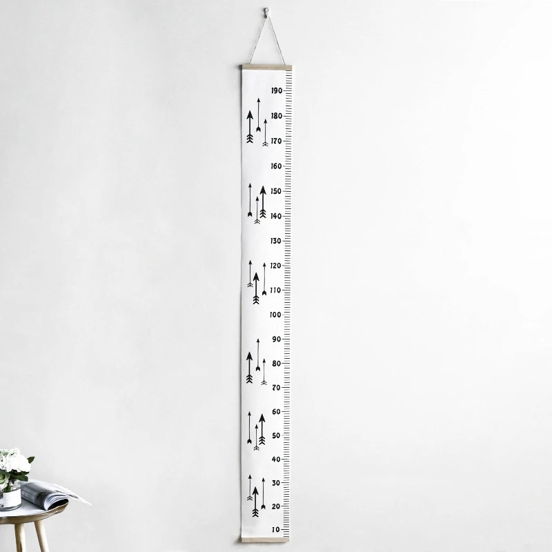 Реквизит деревянная настенная детская линейка для измерения роста наклейка