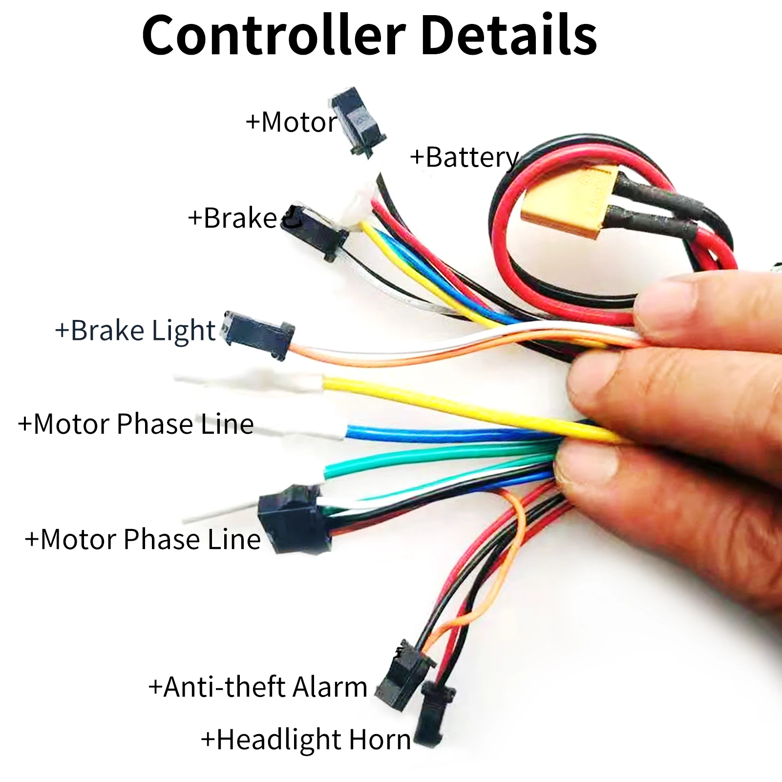 

48V Aluminum Alloy Electric Scooter Motor Controller Intelligent Brushless Motor Controller Electric Scooter Instrument Display