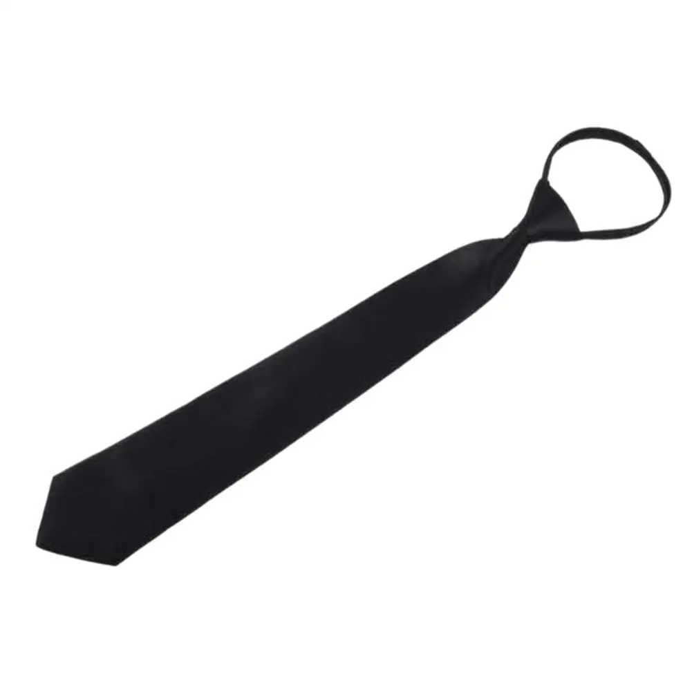 Мужской ленивый галстук на молнии черный зажим мужской безопасности для мужчин и