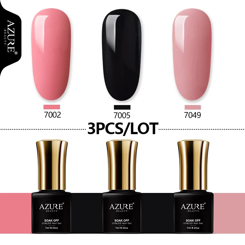 AZURE BEAUTY Гель-лак для ногтей Гель-лак UV Led Soak Off 4 шт./лот Гибридный лак комплект гель-лака Vogue лазурный гель лак-эмаль для ногтей - Цвет: 17