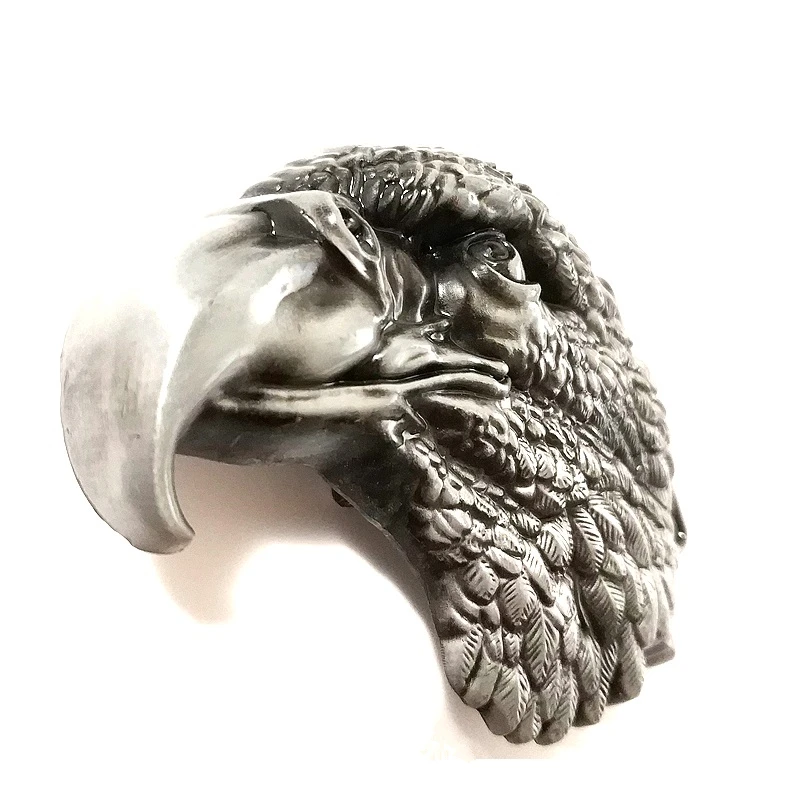 Фирменная мужская металлическая пряжка для ремня с объемной головой орла в стиле