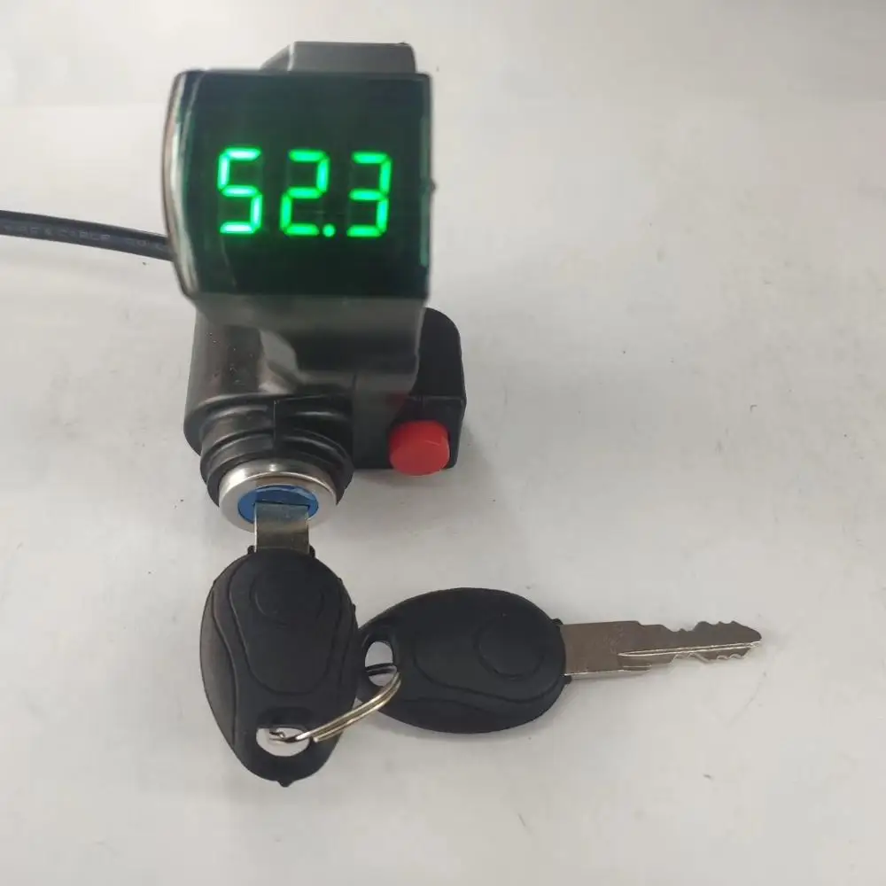 12 100v Цифровой Дисплей с замком/ключ и переключатель для электрического