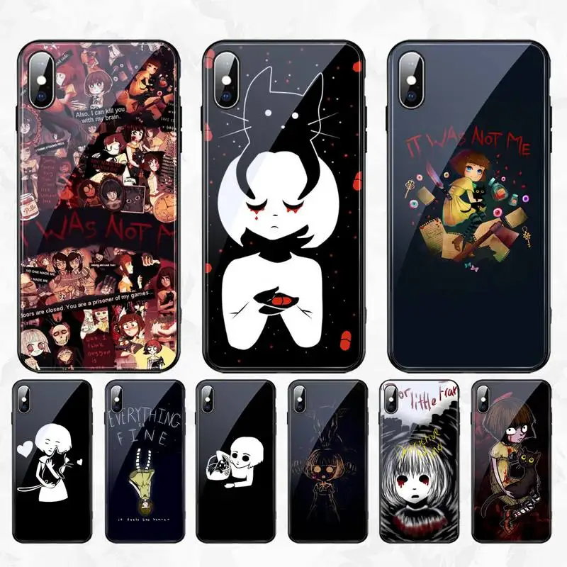 CUTEWANAN Приключения Игра Fran ЛУК мягкий черный чехол для телефона из закаленного