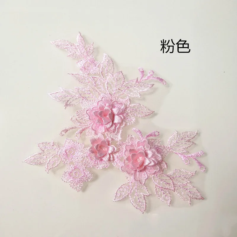 Цвет вышивка трехмерной аппликацией в виде платье с кружевом детское цветочным