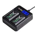 Аккумуляторы 2550мАч, 2шт., в комплекте зарядное устройство USB с подсветкой, для беспроводных геймпадов Xbox One, Xbox One S, Xbox One X, Xbox One Elite