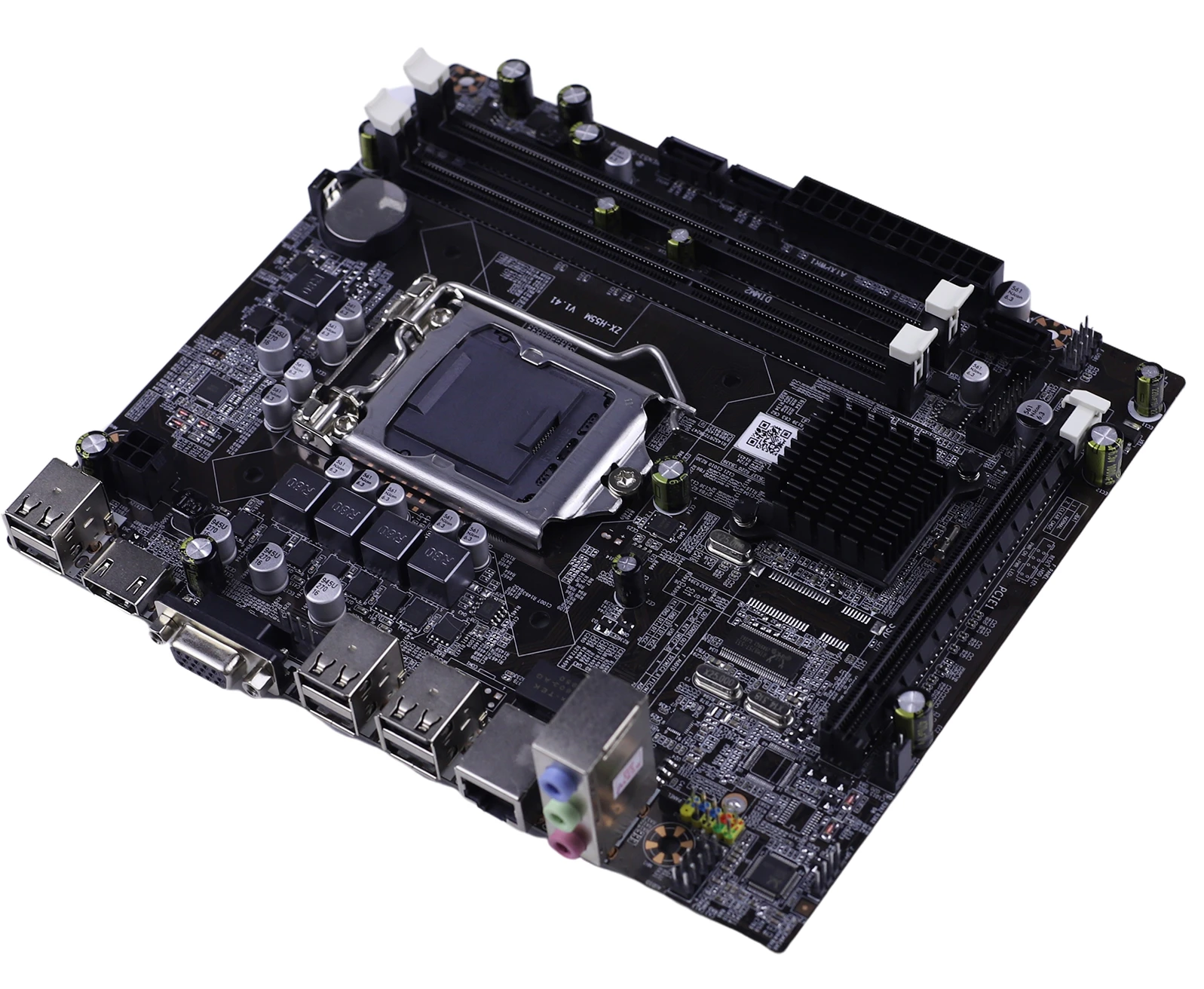 H55 материнская плата LGA1156 Micro ATX разъем LGA 1156 VGA HDMI DDR3 два канала для процессора Intel
