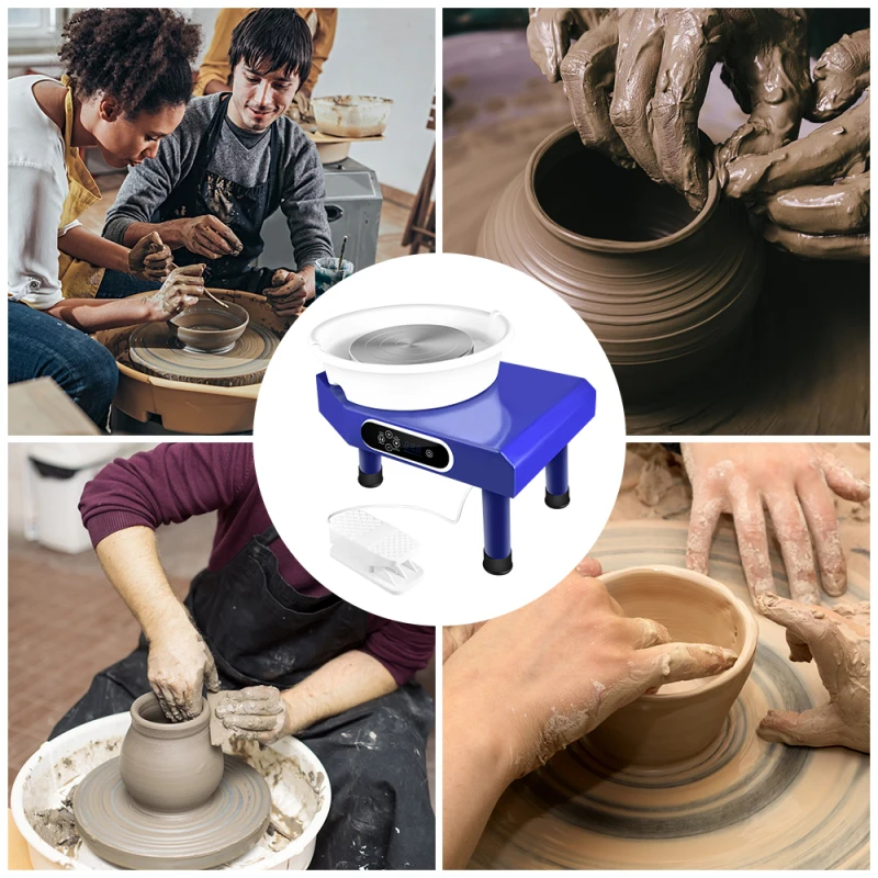 

Pottery Wheel Machine 25CM Pottery Forming Machine Household Table Top Pottery Wheel Ceramics Clay Tool for Ceramics Art Craft