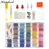 30100 colors embroidery thread knitting sewing tool kit cross stitch kits craft kit with threader needles storage box diy tools