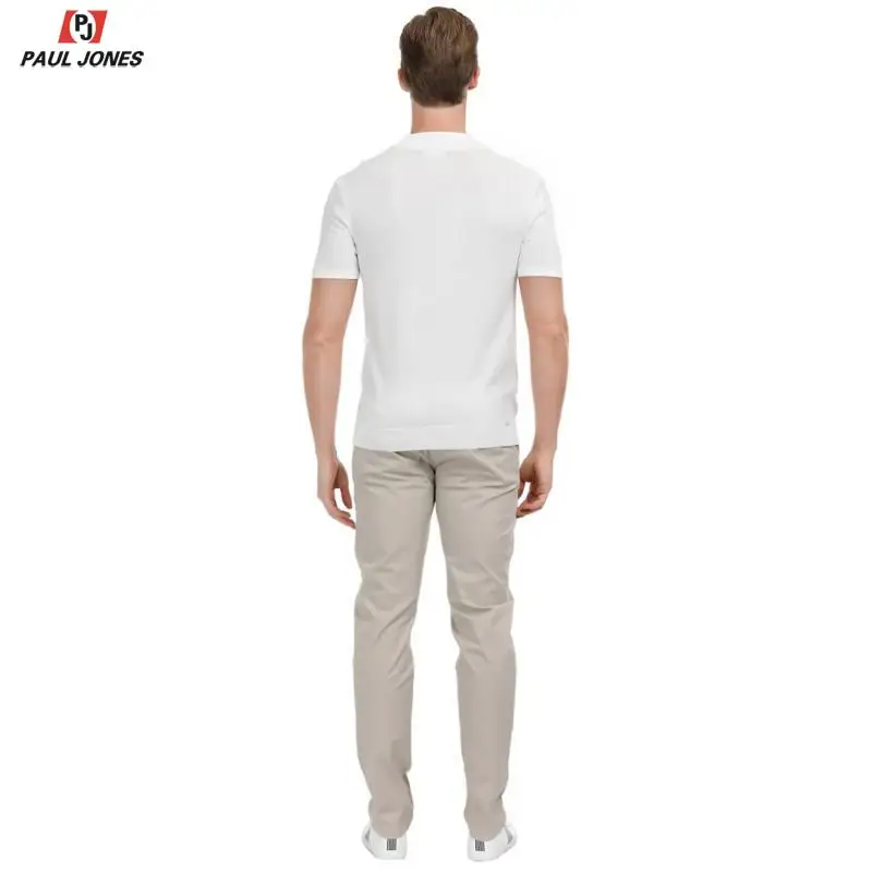 Мужские облегающие трикотажные футболки PAUL JONES удобные легкие с коротким рукавом