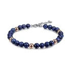 Браслет из натурального кианита и обсидиана, 6 мм