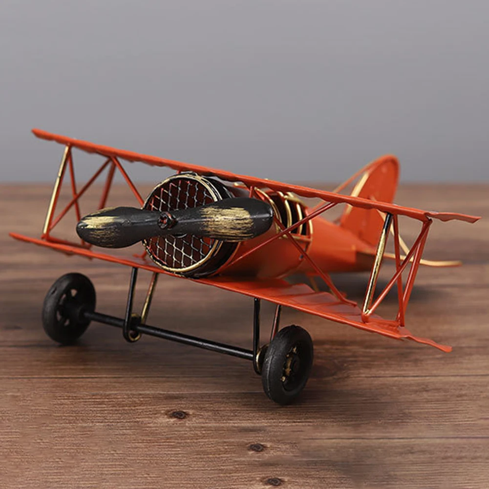 Vintage Iron Art Classic Fighter Aircraft Model Airplane Desktop Ornament Decor | Дом и сад
