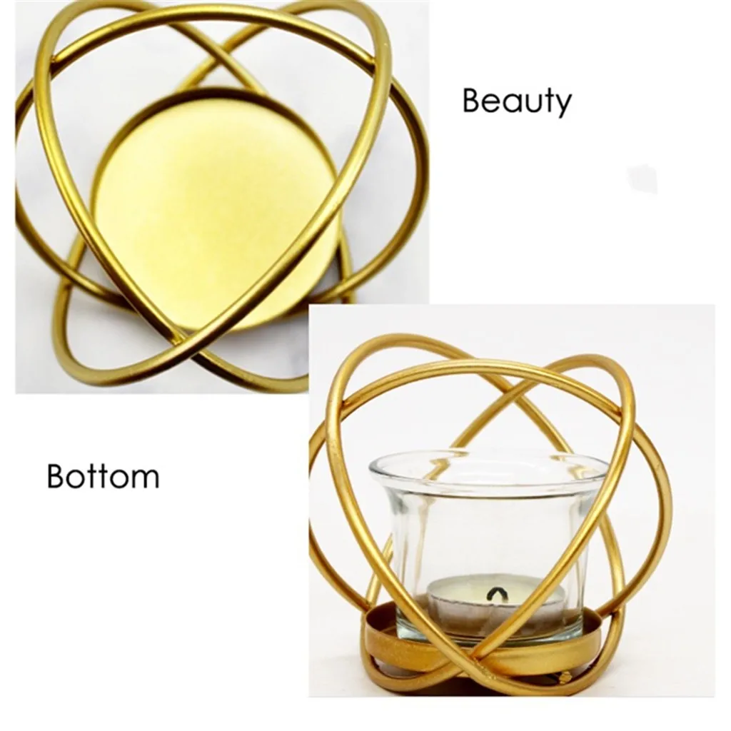 Геометрический дизайн внутренняя наклейка подсвечник подставка Скандинавское