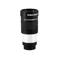 new maxvision metal 3x 1 25 inches31 7mm teleconverter metal achromatic high hd 3x barlow lens telescope accessory