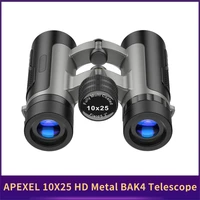 apexel powerful binoculars 10x25 professional long range binoculars telescope optical zoom spyglass for hunting camping tourism