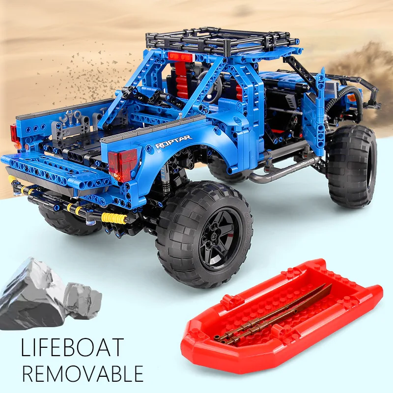 MOC Forded Mustanged F 150 грузовики с 10265 креативными игрушками Technic Speed Champions Car RC