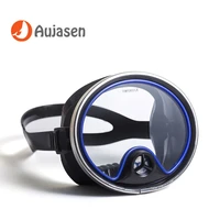 underwater full face snorkeling mask arc surface scuba diving mask anti fog snorkeling diving mask for swimming spearfishing