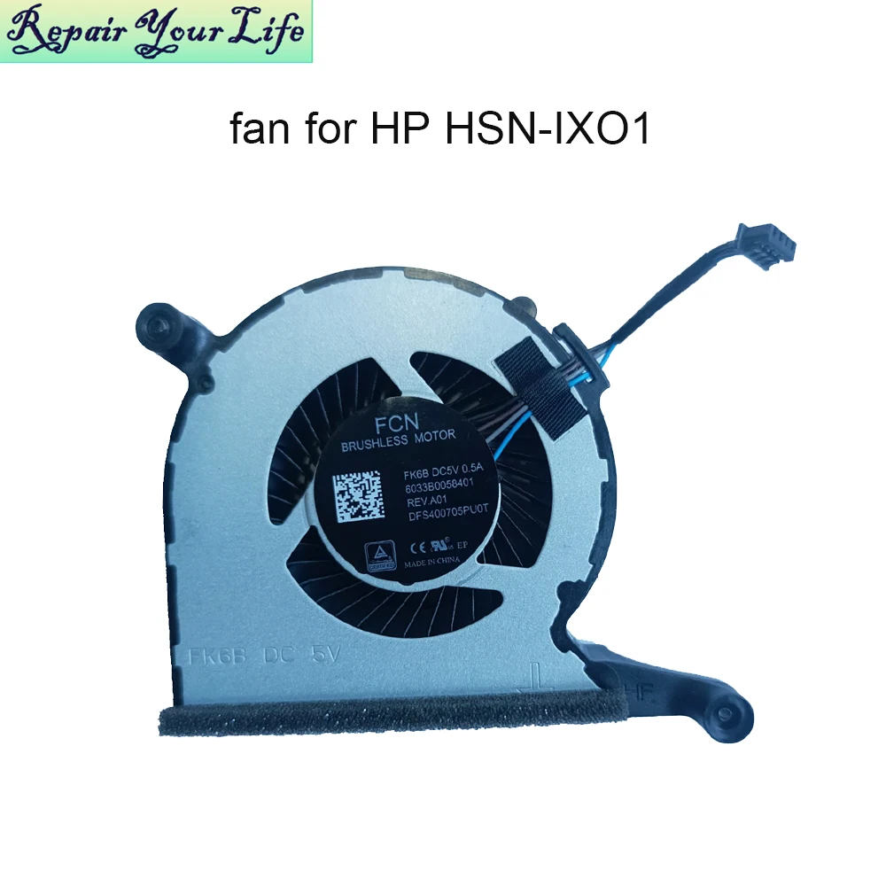 

Notebook pc radiator cooling fans for HP HSN-IXO1 Thunderbolt Dock 120W G2 6033B0058401 DFS400705PU0T FK6B DC5V 0.5A 4pin fan