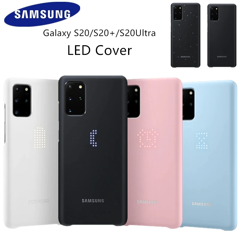 Original Samsung Smart LED Back Cover Case For Samsung Galaxy S20 Plus S20 Ultra S20+ 5G Phone Cases EF-KG980