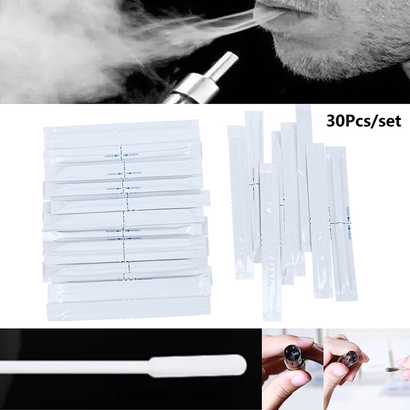 

30pcs/se Wet Alcohol Cotton Swabs Double Head Cleaning Stick For IQOS Cleaning Tools Cleaning Cotton Sticks