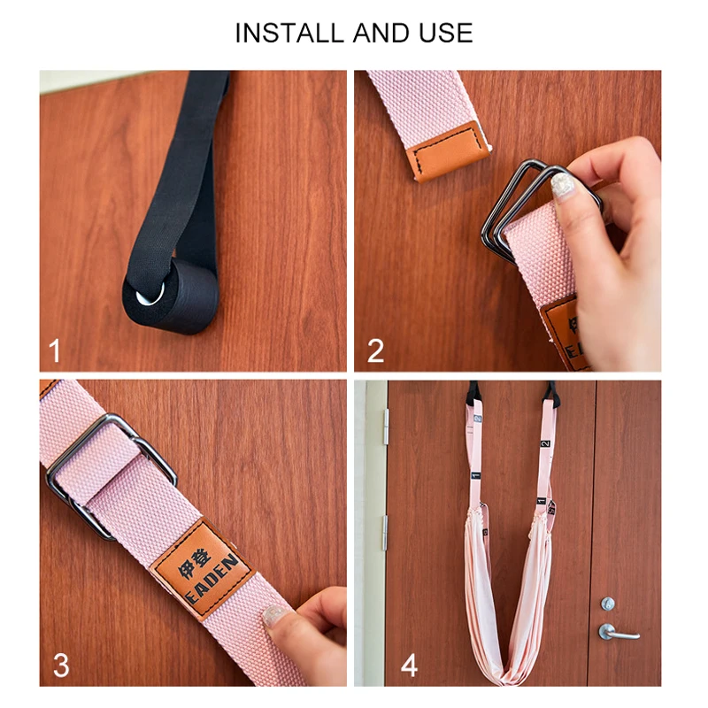 

200kg Load Aerial Yoga Set Decompression Hammock Stretch Belt Lower Waist Trainer Handstand Inverted Rope Yoga hammock