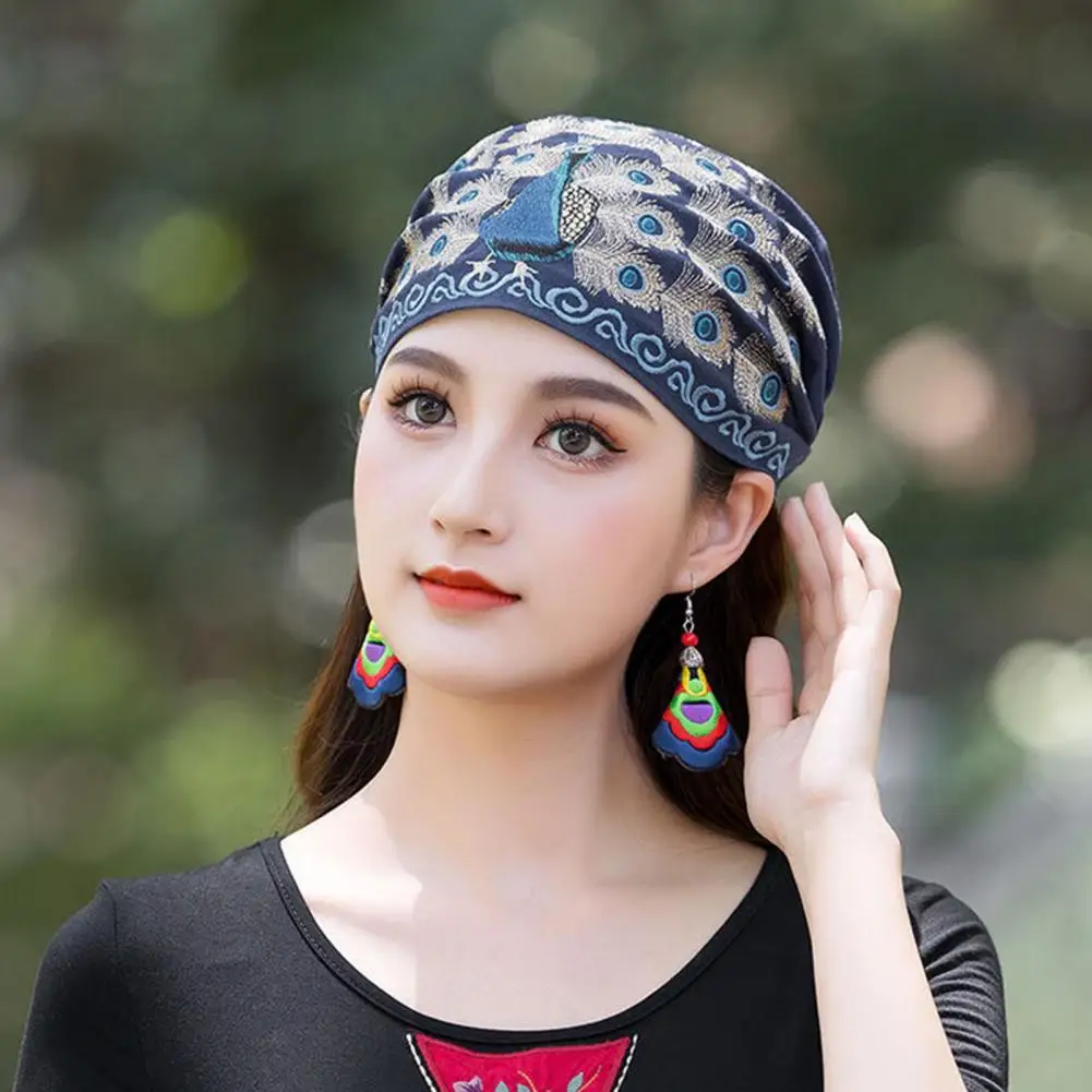 Casual Women Cap All Match Female Elegant Brimless Headband Turnban Hat |