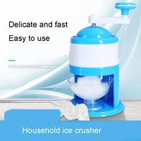 multifunctional handle manual ice crusher ice slush maker home snow cone smoothie ice block making ice shaver with ice bag