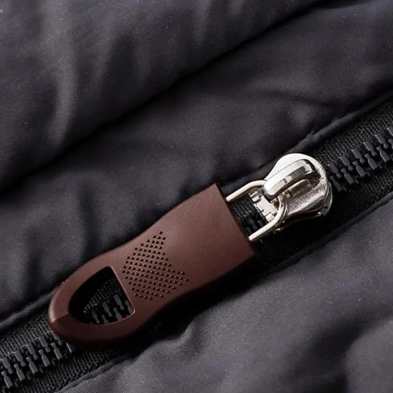 

Removable Pull Tab Zipper Pull School Bag Coat Clothes Rubber Puller Metal Zipper Detachable Repair Kits Set W9V1