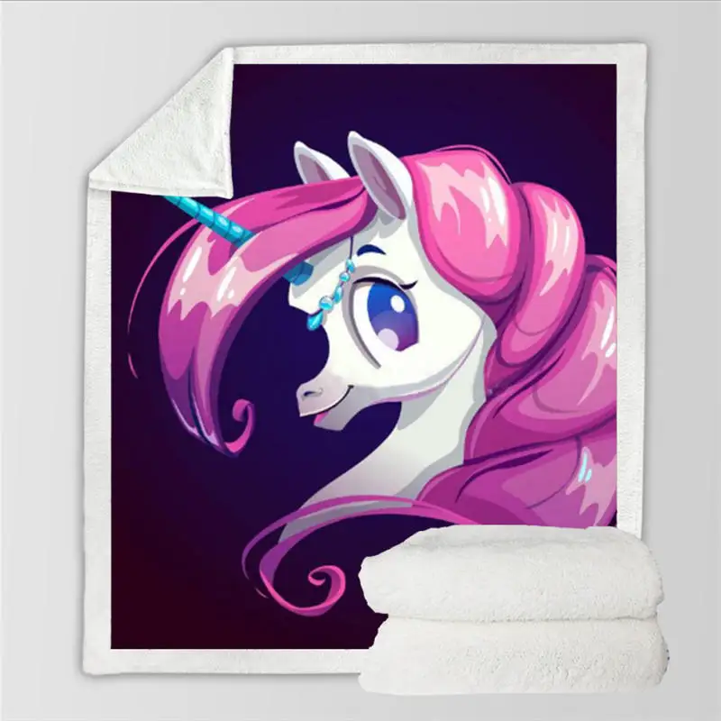 Плотное вязаное одеяло с рисунком лошади хлопковое Флисовое для дивана 150 см X 200