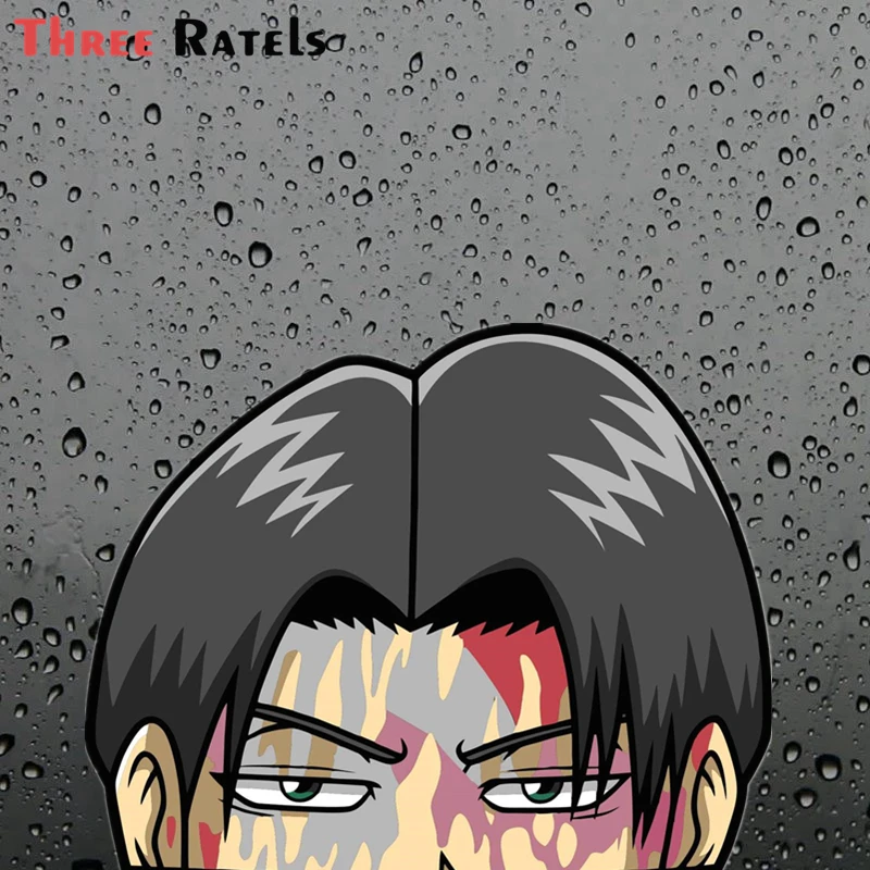 

Забавная 3d-наклейка Three Ratels FC213 с рисунком Леви аккерманна, Викинга, аниме, стикер для стайлинга автомобиля, водонепроницаемая графика для украшения автомобильного двигателя