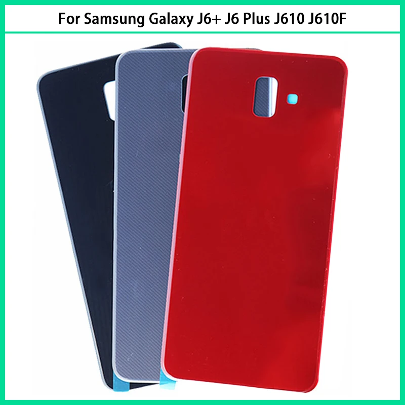Новинка для Samsung Galaxy J6 Plus J610 J610F J610G пластиковая батарея задняя крышка двери 2018