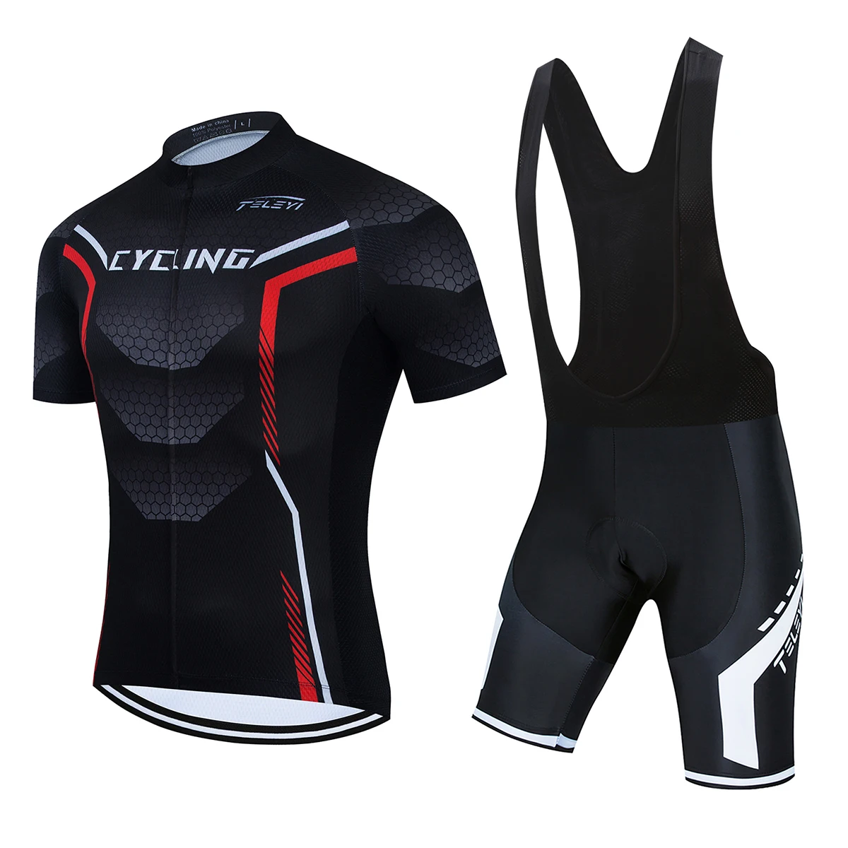

2021 Team TELEYI Cycling Jerseys Bike Wear clothes Quick-Dry bib gel Set Clothing MTB Ropa Ciclismo uniformes Maillot Sport Wear