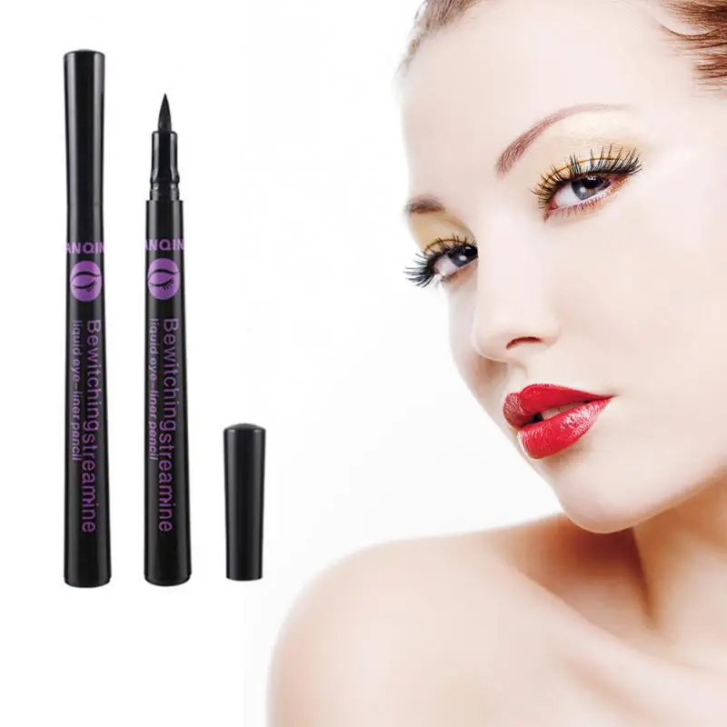 1 шт. черная жидкая Водонепроницаемая подводка для глаз Подводка карандаш макияж