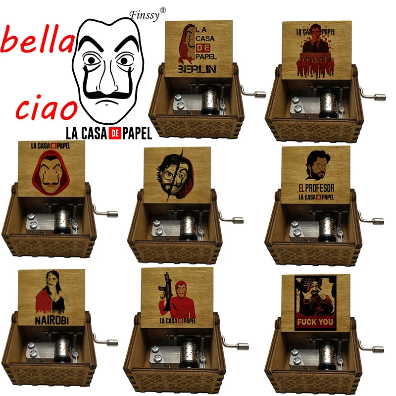 Испания бумажный дом ручная работа музыкальная шкатулка Bella Hello для любителей ТВ