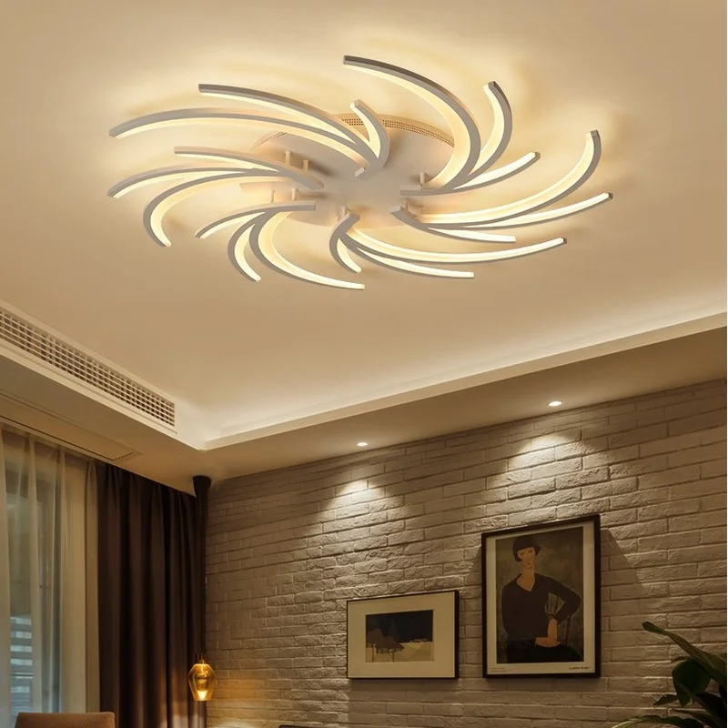 Minimalist Creative Modern Led Ceiling Lights For Living Room Bedroom White Color Home Lamp Luminaires AC110V AC220V |