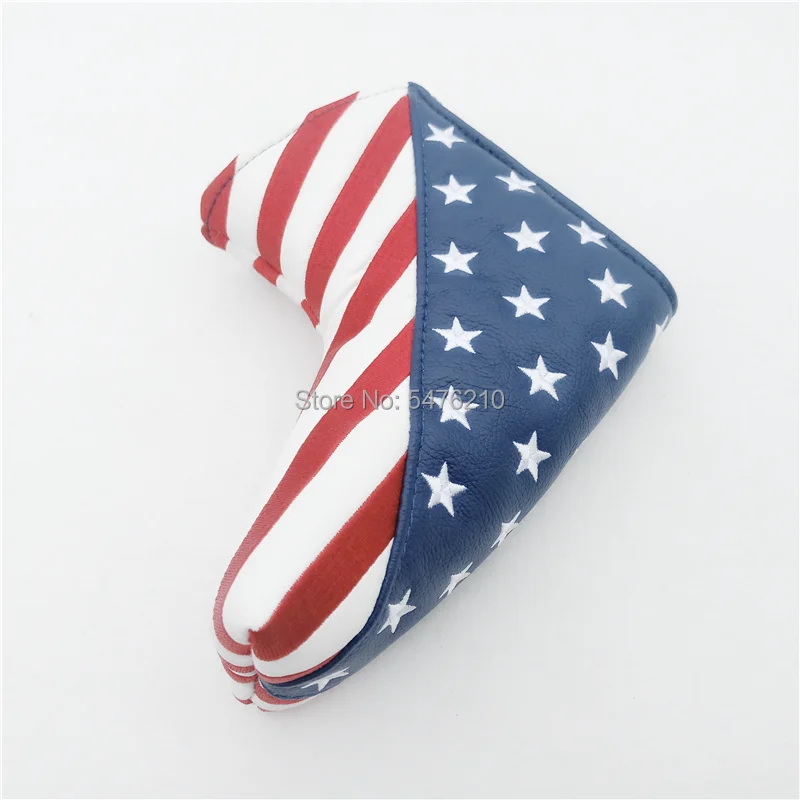 

New American flag Golf Putter Cover Headcover PU Waterproof Golf Putter Cover Fit for Universal Golf Clubs Putter Cover
