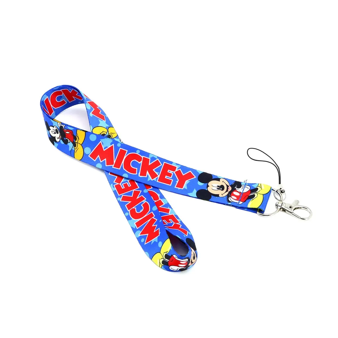 100 шт. аниме брелок Микки Минни Маус Премиум шнурки id держатель значка брелоки