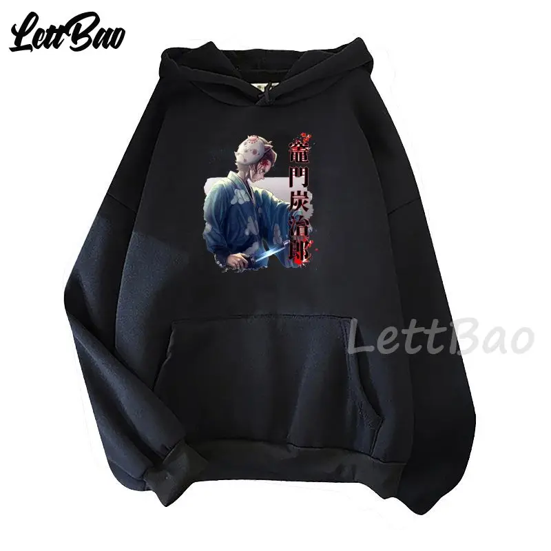 

Demon Slayer Kimetsu No Yaiba Autumn New High-quality Printed Anime Hooded Sweatshirt Fashion All-match Casual Sports Pullover
