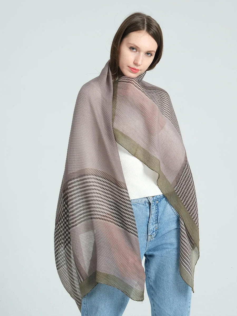 Весенне летний женский шарф новая шаль из пашмины накидка с принтом Шелковый