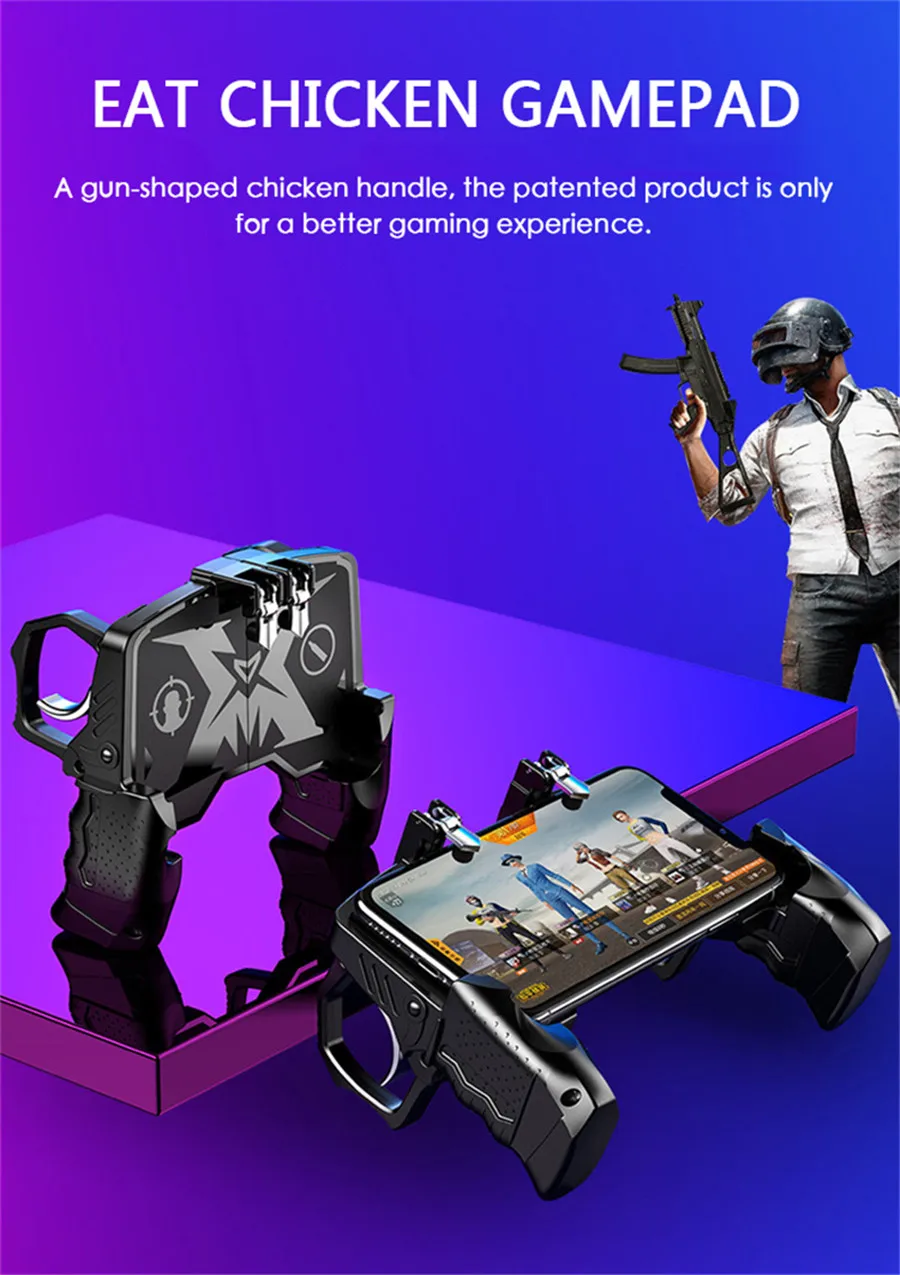 Pubg Mobile Game Controller Gamepad for Huawei Xiaomi Samsung Iphone 8 Xr Xs 7 6 Gaming Fan L1r1 Trigger Fire Button Joystick