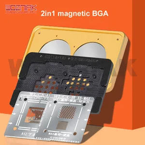 Магнитное Оловянное крепление WL 2 в 1, стальная сетка для IPHONE A8, A9, A10, A11, A12, ЦП NAND IC, оловянный шарик