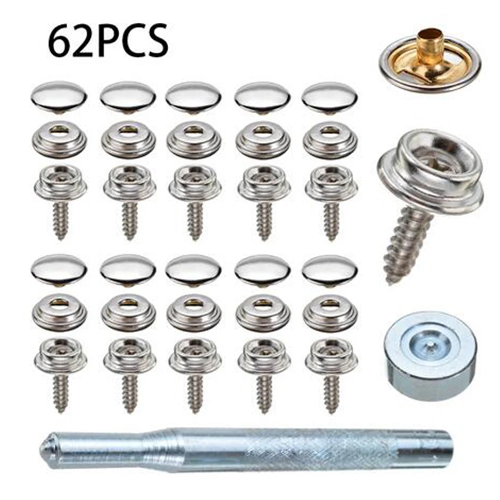 

For Marine Application Snap Fastener Cap Screw Silver W/ Flaring tool New