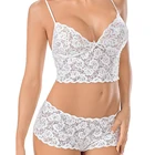 Пикантное женское кружевное ночное белье, короткий топ и шорты, пижамный комплект, прозрачное нижнее белье, домашняя одежда для женщин размера плюс 5xl