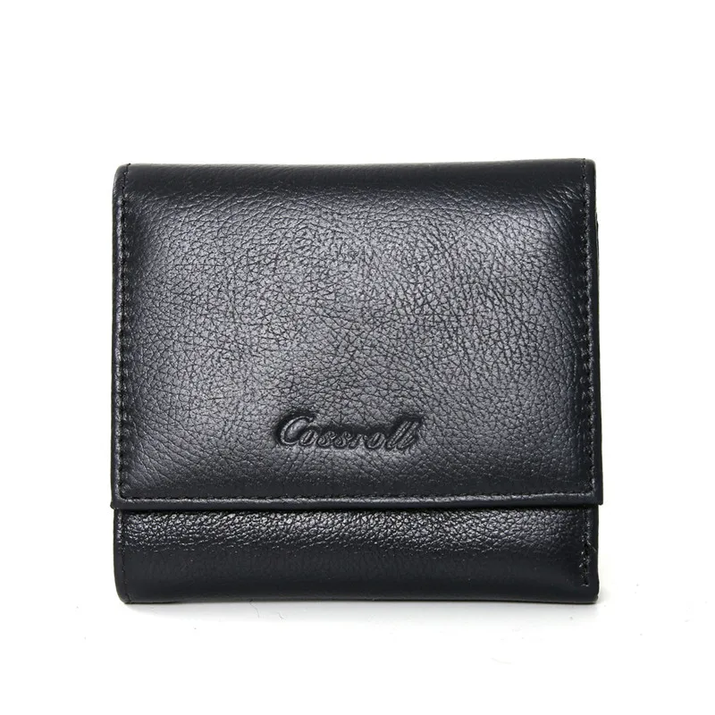 Женский кошелек из натуральной кожи короткий женский Мини женские кошельки