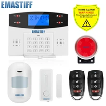 Promote APP Wired Wireless Home Security LCD PSTN WIFI GSM Alarm System Intercom Remote Control Autodial Siren Sensor Kit