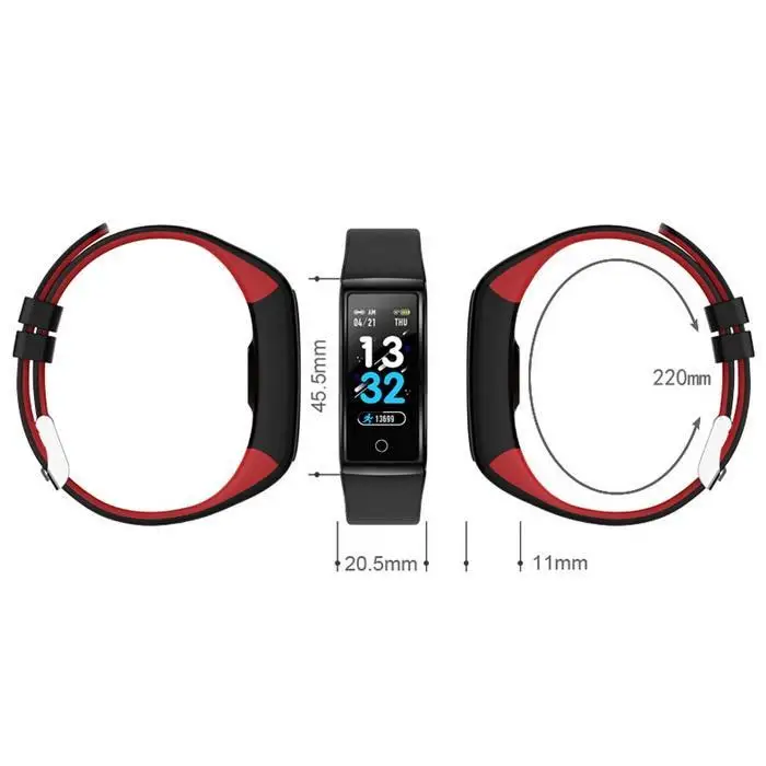 Bluetooth спортивный Браслет Шагомер умный Спортивный Сенсорный экран фитнес трекер