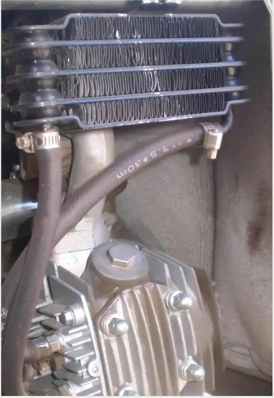 

Aluminum Universal Motorcycle oil cooling cooler Radiator oil cooler set 158mm black SO-07