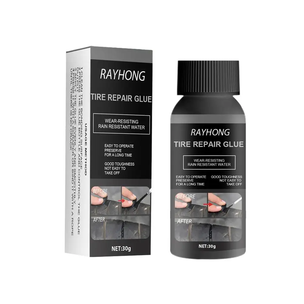 

30g Tyre Repair Glue Adhesive Quick Repair Water Protective Tire Repair Tool for Car Electric Motorcycle Bicycle