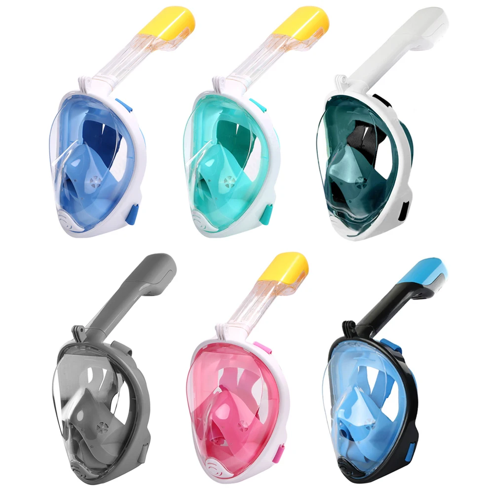 

Маски для подводного плавания, незапотевающие, на все лицо, для дайвинга, подводного плавания, дыхательные, для взрослых и молодежи