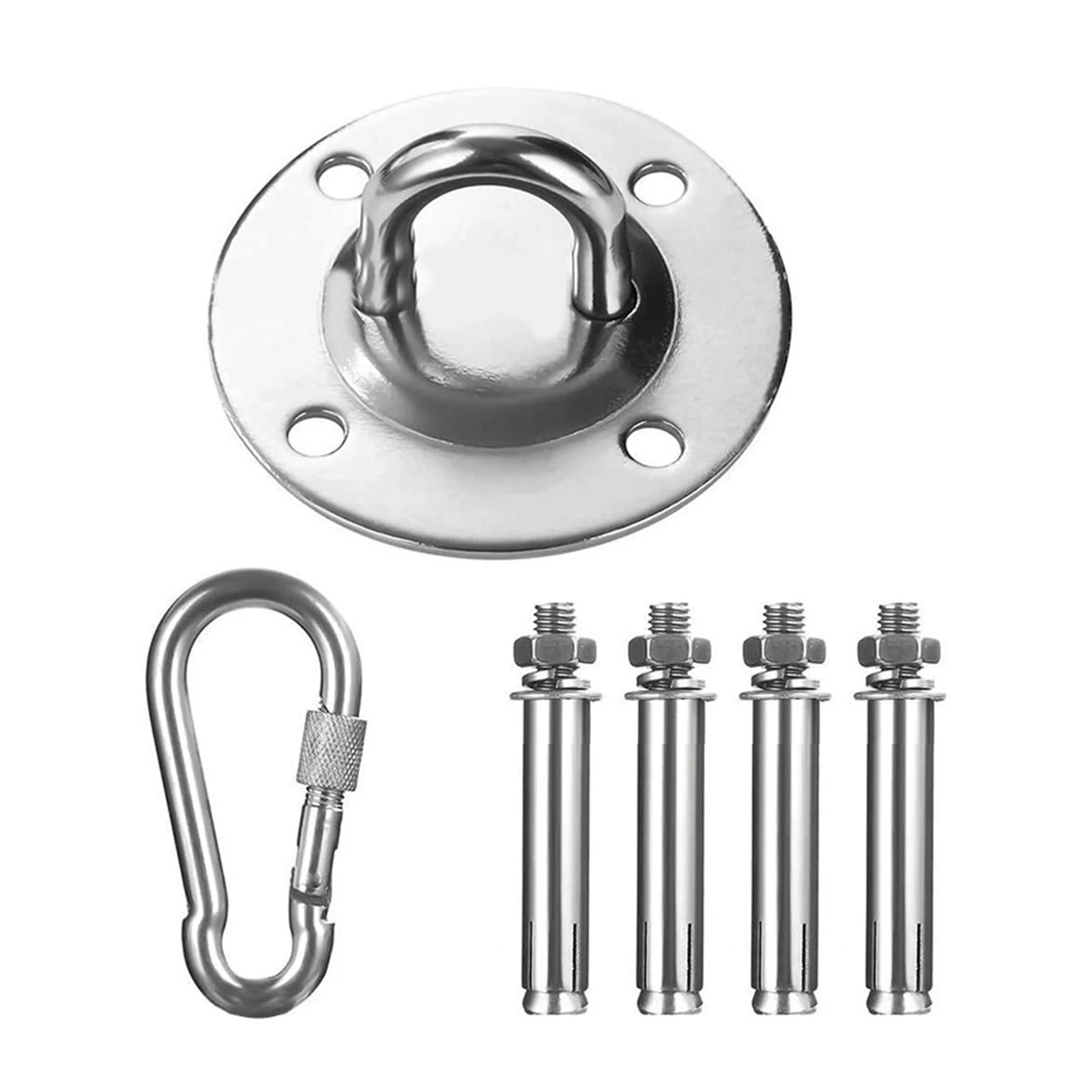 

Stainless Steel Ceiling Hook Ceiling Mount Yoga Hammock Hanging Set For Aerial Yoga Made Of Premium Stainless Steel Material
